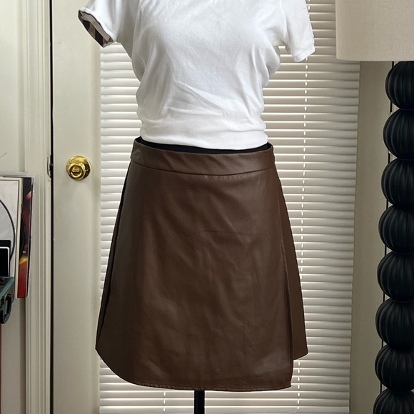 no brand Dresses & Skirts - Brown A-Line Mini Skirt for Casual Wear